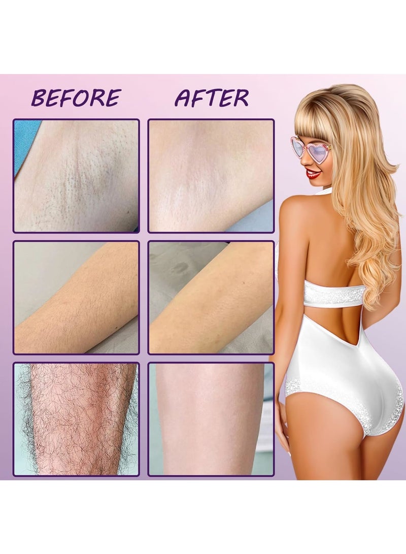 Zikra Hair Removal Cream for Women, 2 Pcs Fast and Painless Depilation, Gentle Hair Remover Formula for All Skin Types, Flawless Depilatory Cream for Underarms, Pubic, Bikini and Private Areas - Image 5