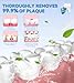 HEYAXA Water Dental Flosser for Teeth Cleaning with 1000ML Large Capacity and UV Storage 10 Adjustable Pressure Electric Oral Irrigator with 7 Jet Tips for Home Use Gums Braces White - Image 4