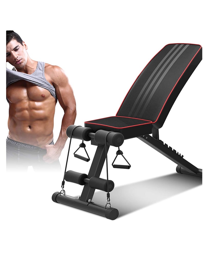 Folding and adjustable multi-use exercise and weight lifting bench - Image 3