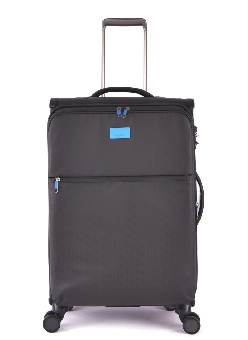 MAGELLAN Magellan Luggage sets 4 Piece Soft Fabric Lieghtweight Trolley Travel Bag Suitcase Size 14/20/24/28 Inch Black  - Image 3