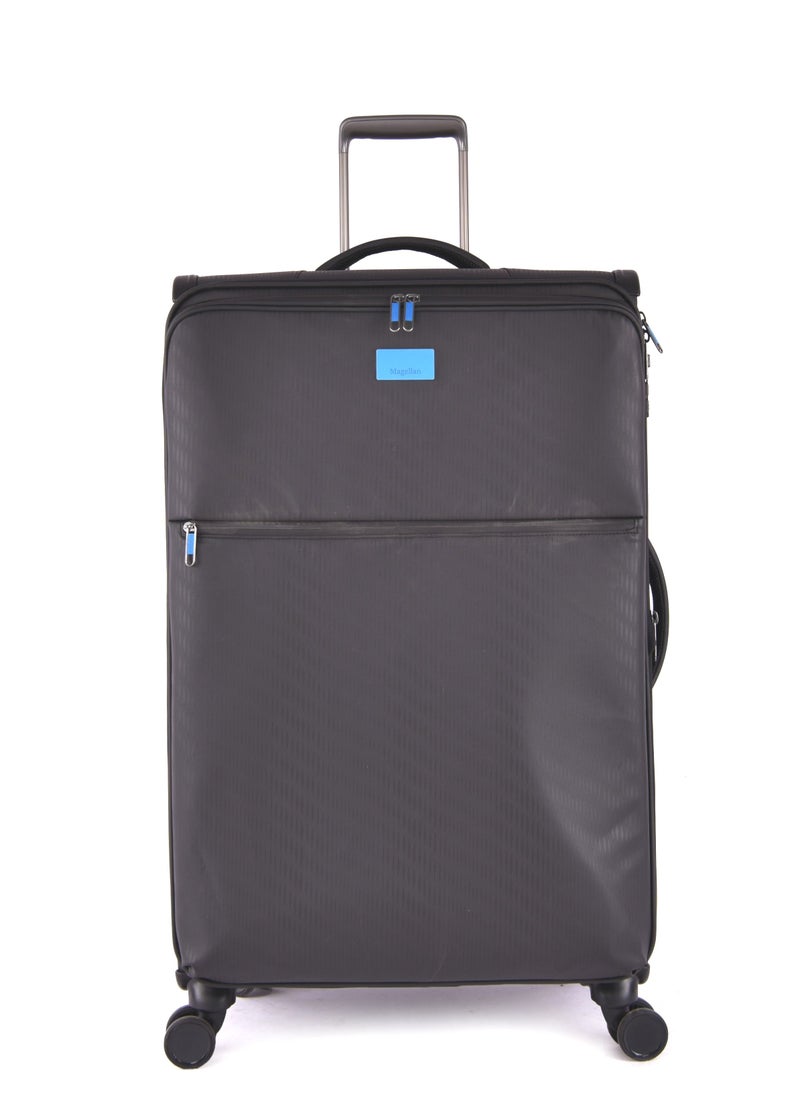 MAGELLAN Magellan Luggage sets 4 Piece Soft Fabric Lieghtweight Trolley Travel Bag Suitcase Size 14/20/24/28 Inch Black  - Image 2