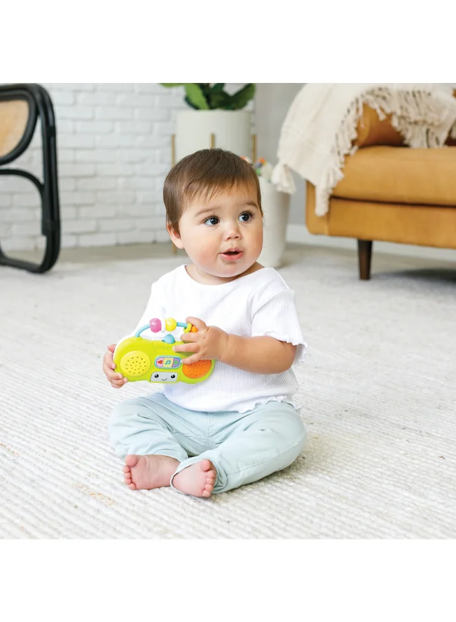 Infantino Infantino Music & Light Pretend Mini Boombox 6M+ Musical Baby Toy with Lights Sounds & Activity Play