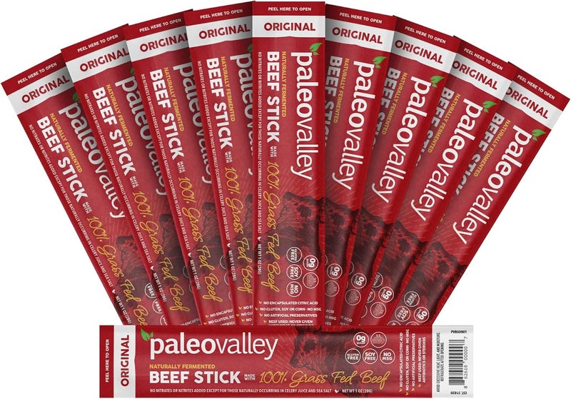 Paleovalley عصي لحم البقر الأصلية من باليو فالي 100% من العشب - Image 1