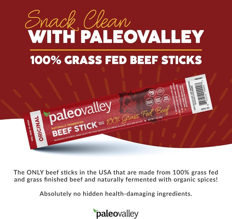 Paleovalley عصي لحم البقر الأصلية من باليو فالي 100% من العشب - Image 3