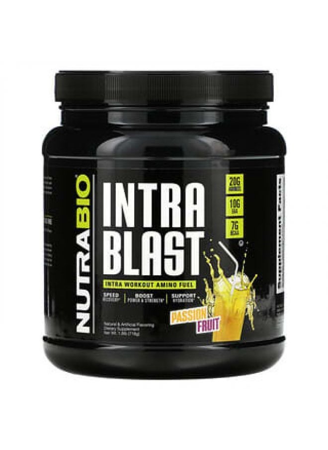 NutraBio Labs NutraBio Labs Intra Blast Intra Workout Muscle Fuel Passion Fruit 1.6 lb (718 g) 