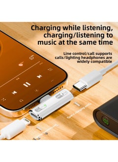 Generic USB-C Suitable For Lightning Headset To Typec Listening PD100w Charging Adapter-Interface Form:White Audio 204cl100 Adapter  - Image 3