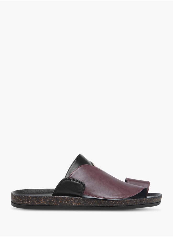 LBL by Shoexpress Men's Panelled Slip-On Arabic Sandals  - Image 2