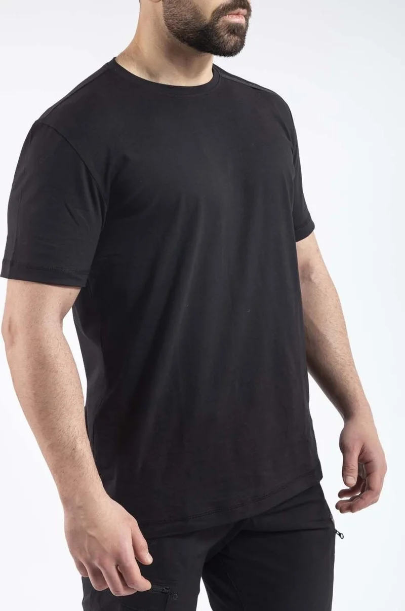 VAV Wear Zero Collar, Short Sleeve, Underarm Mesh, Glasses Strap T-shirt (Basetı-03)