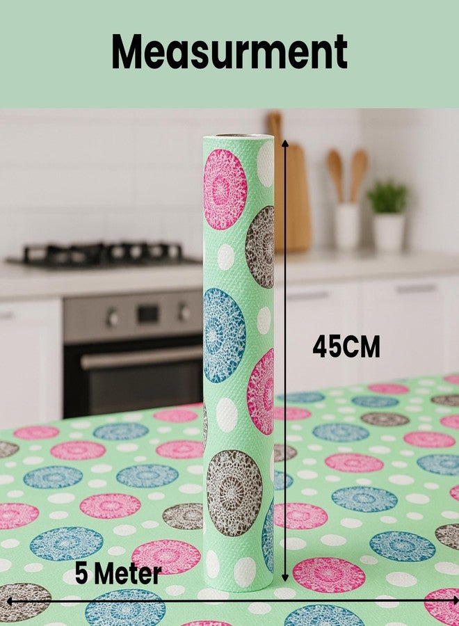 RATAVA Washable Mandala Kitchen Drawer mat Shelf Liner for Kitchen Cabinets, Drawers & Refrigerator – Waterproof, Oil-Proof, Anti-Slip Multipurpose Mat for Home Storage, Kitchen Drawer mat 1pc - Image 3