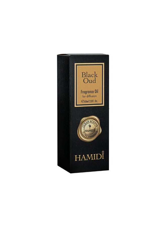DANUBE HOME Hamidi Black Oud Diffuser Oil 60ml Strong Long Lasting Fragrance - Image 2