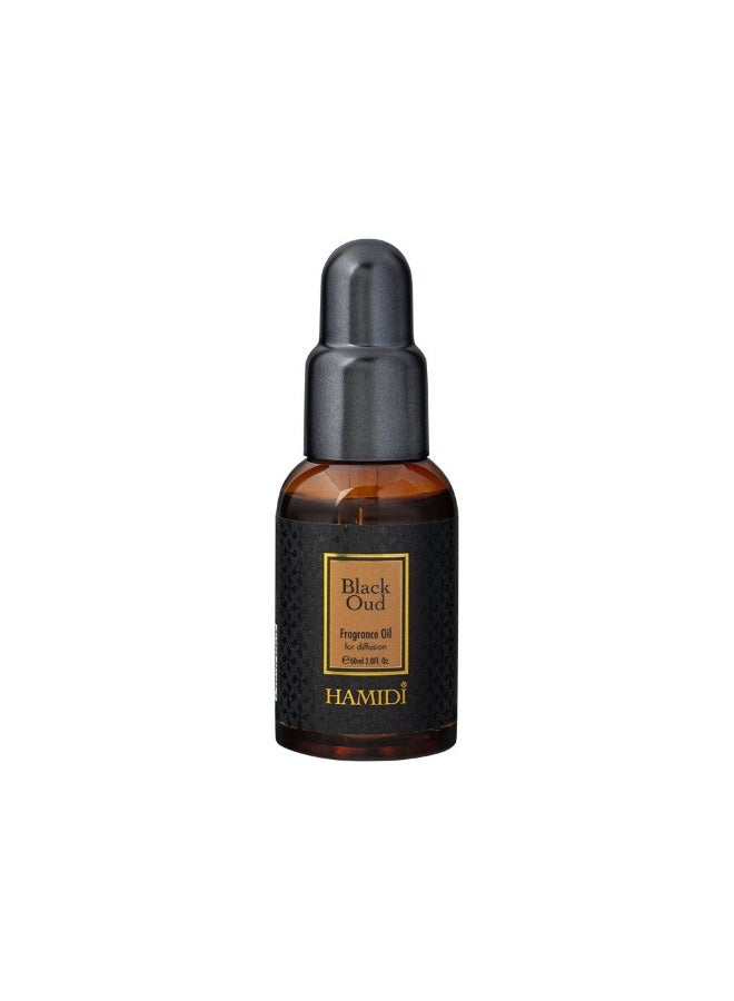 DANUBE HOME Hamidi Black Oud Diffuser Oil 60ml Strong Long Lasting Fragrance - Image 1