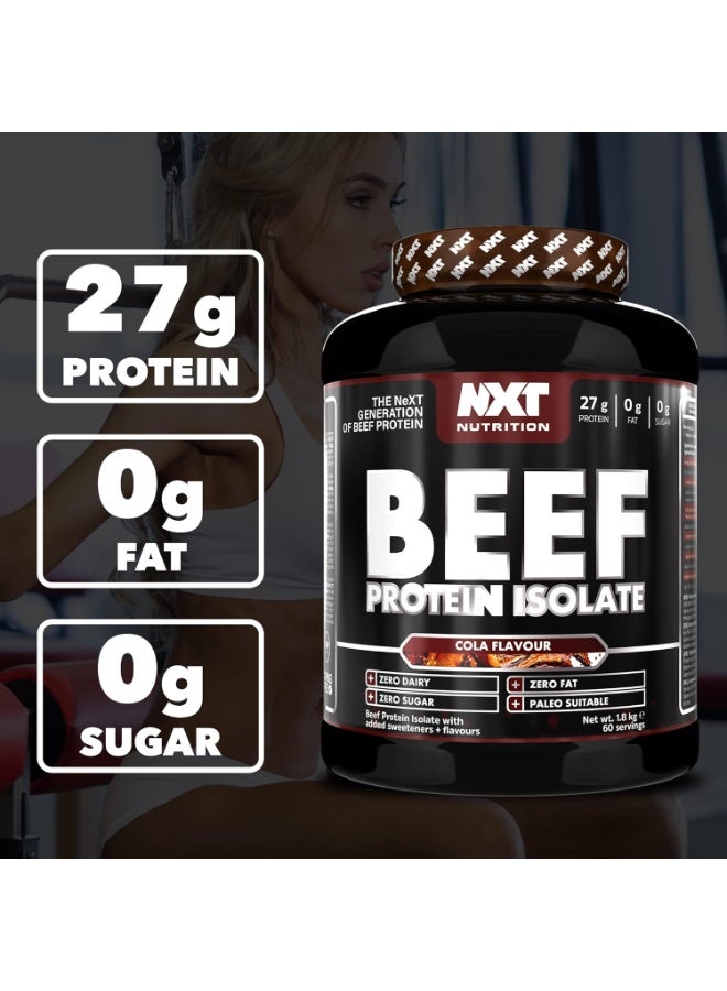 Beef Protein Isolate Zero Dairy Cherry Cola 60 Servings 1800G