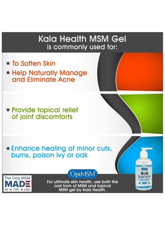 Kala Health KALA HEALTH MSMPure Max Strength Skin and Facial MSM Gel with Organic Aloe, 8 oz, Preservative Free. - Image 4