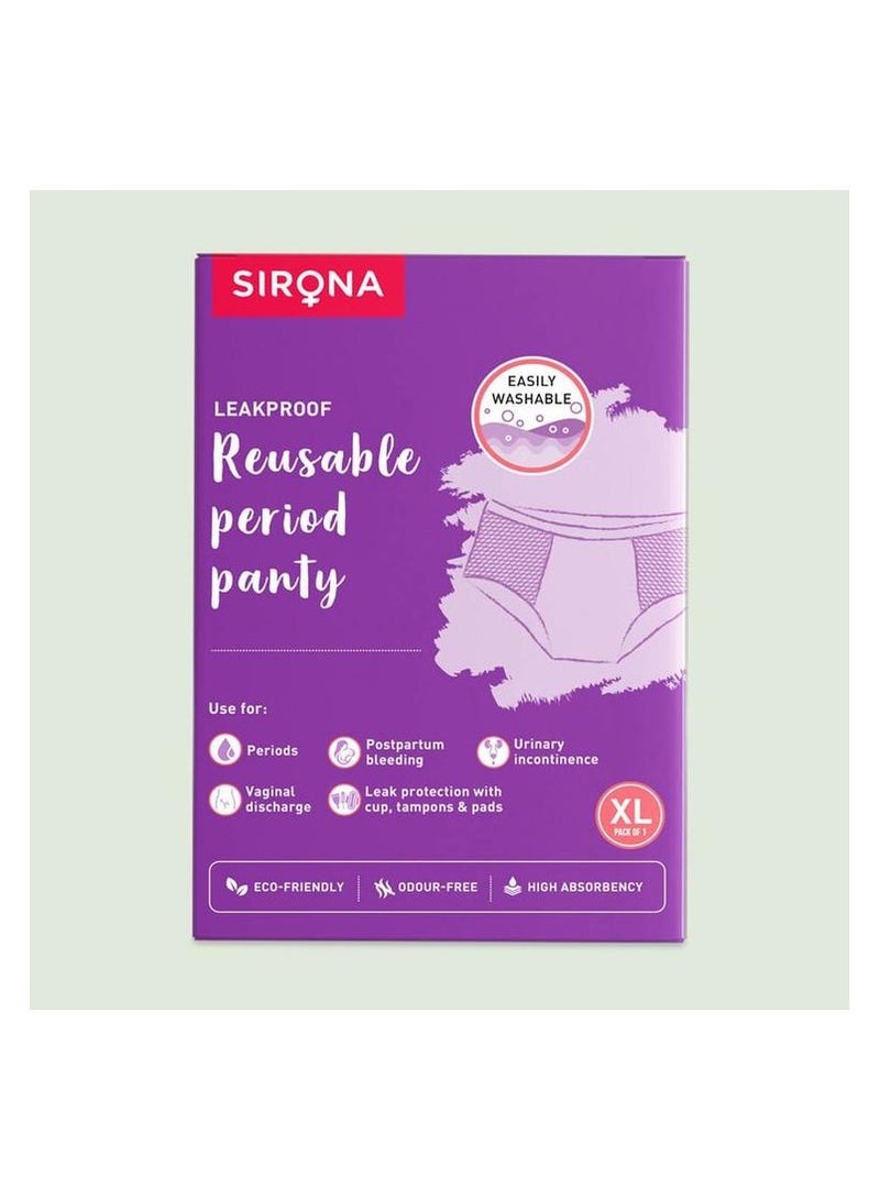 Sirona Reusable Period Panty for Women - XL Pack of 1 - Image 1