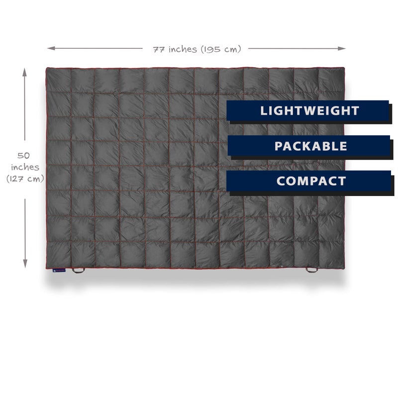 Get Out Gear Down Camping Blanket - Outdoor Lightweight Packable 650 Fill Power Down Blanket Compact Waterproof and Warm Backpacking Quilt for Camping Hiking Travel Hammockâ€¦ - Image 4