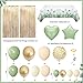 Amandir Sage Green Birthday Decorations for Women Girls Nude Neutral Sage Green Foil Balloons Table Cloth Sash Crown Fringe Curtains Happy Birthday Banner Circle Garland Butterfly Cake Topper Party Supplies - Image 4