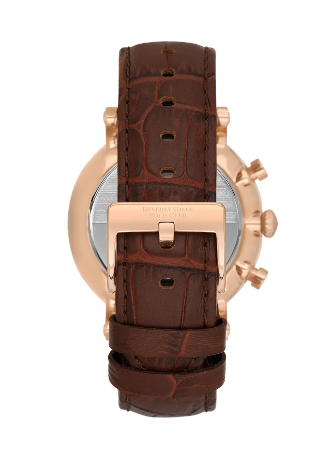 BEVERLY HILLS POLO CLUB Beverly Hills Polo Club Men 's Multi Function  White Dial Color Watch-BP3548X.432