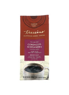 teeccino Teeccino, Mushroom Herbal Coffee, Cordyceps Schisandra, Cinnamon Berry, Medium Roast, Caffeine Free, 10 oz (284 g)  - Image 1