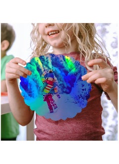 Y&D 20 pcs Holographic Sticker Paper Clear for Ink jet Printer Dries Quickly Waterproof Rainbow Vinyl 8.5 x 11 Inches  - Image 4