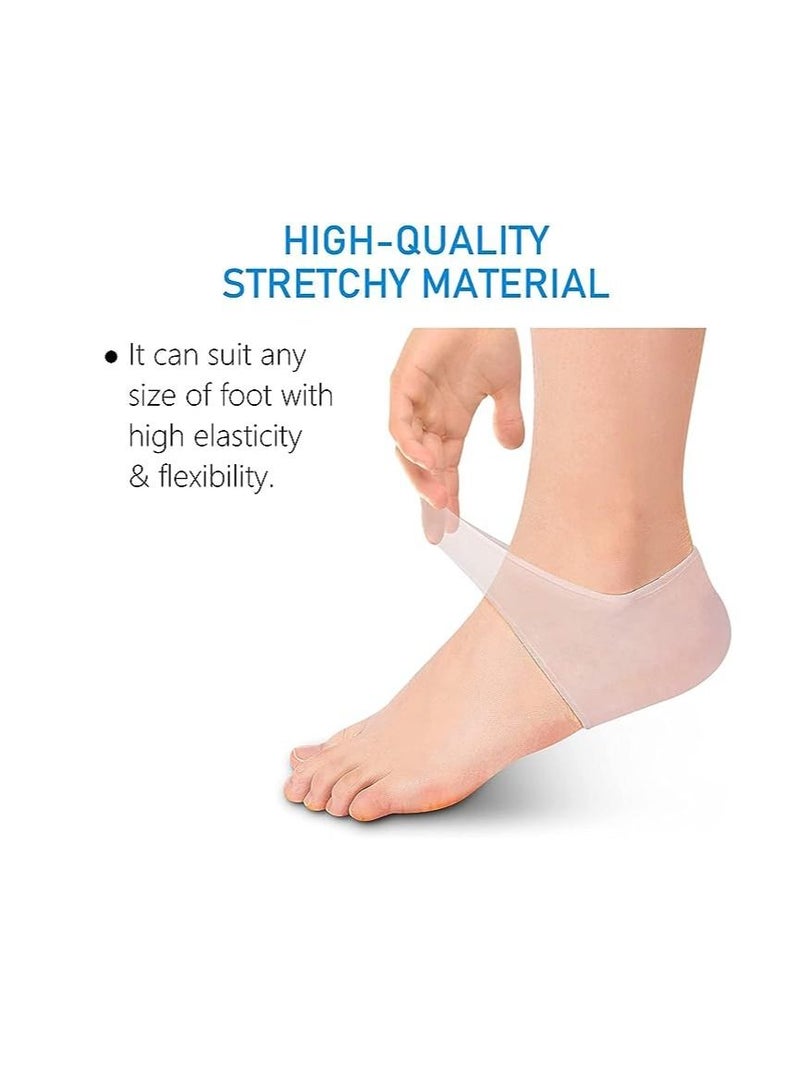 ORiTi ORiTi Silicone Gel Heel Pad Socks Clear Color Brand: ORiTi  - Image 3
