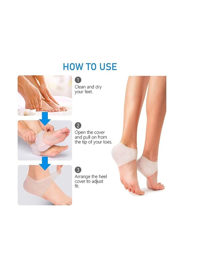 ORiTi ORiTi Silicone Gel Heel Pad Socks Clear Color Brand: ORiTi  - Image 4