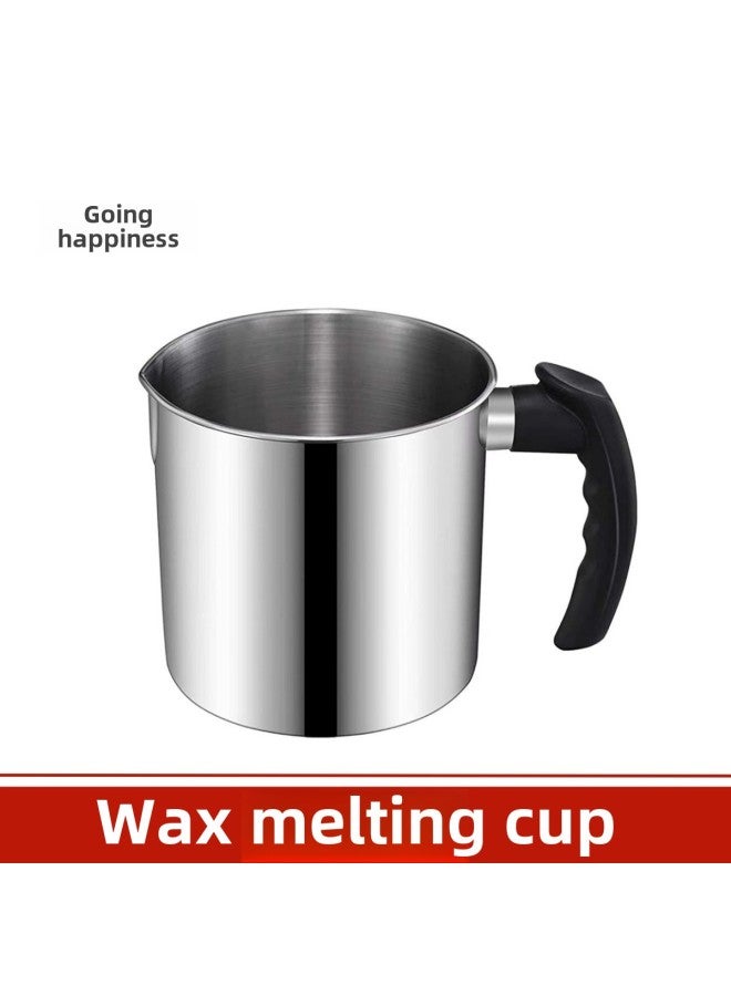 Cross-border Hot Selling Stainless Steel Wax Melting Cup Large Volume Wax Cup DYE Melting Bowl Boiling Wax Pot Aromatherapy Candle Tools-Color:410 Material-Capacity:1.3L - Image 1