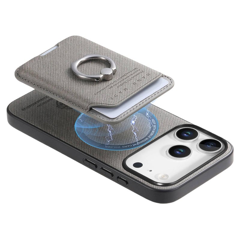 MagSafe Case for iPhone 16 / 16 Plus / 16 Pro / 16 Pro Max with Card Holder and Drop Protection plus Shockproof plus Strong Magnetic plus Anti-Slip Grip in Brown - ModaStar - Image 3