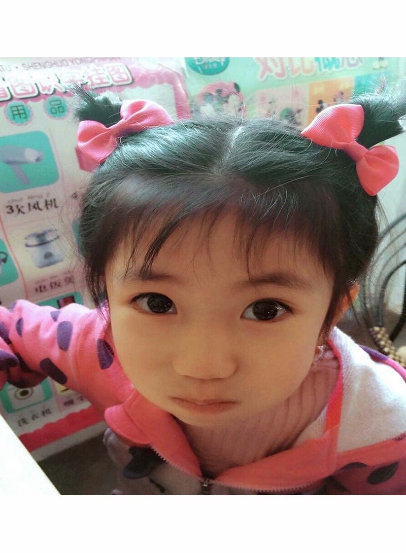 20,Piece Baby Girl Hair Accessories Set with Bows and Mini Elastic Bands for Stylish Hairstyles - Image 3