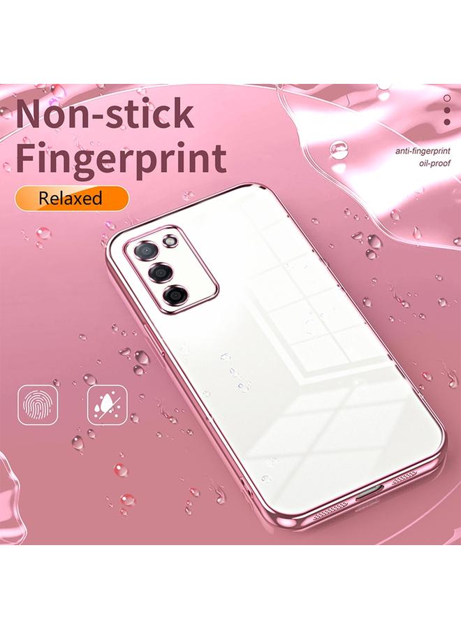 اس-توب جراب لهاتف OPPO A55 5G / A56 / A53s 5G جراب هاتف شفاف مطلي بفتحة دقيقة - Image 4