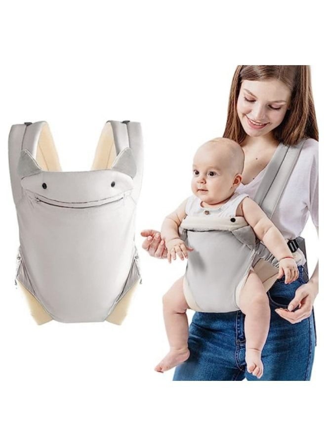 GGEROU Baby Carrier Newborn to Toddler with Pocket, 4-in-1 Easy to Wear Ergonomic Adjustable Breathable Carrier Slings  - Image 1