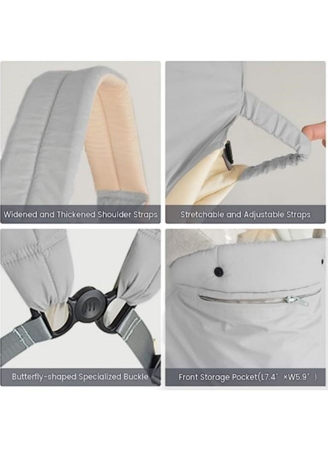 GGEROU Baby Carrier Newborn to Toddler with Pocket, 4-in-1 Easy to Wear Ergonomic Adjustable Breathable Carrier Slings  - Image 5