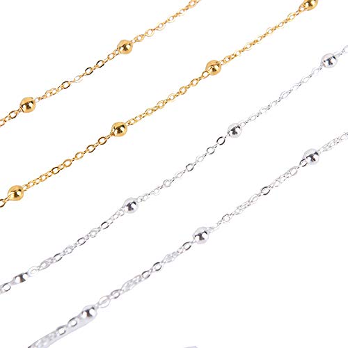 Tovip 2Pcs Eyeglass Chains Sunglasses Reading Beaded Glasses Chain Eyewears Cord Holder - Image 3