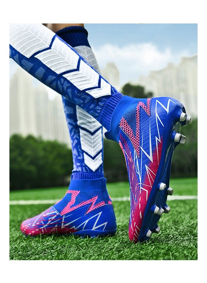 SKT Shiketro High-Top Lace-Free Adult Football Shoes Training Shoes Men's And Women's Outdoor Running Shoes  - Image 2