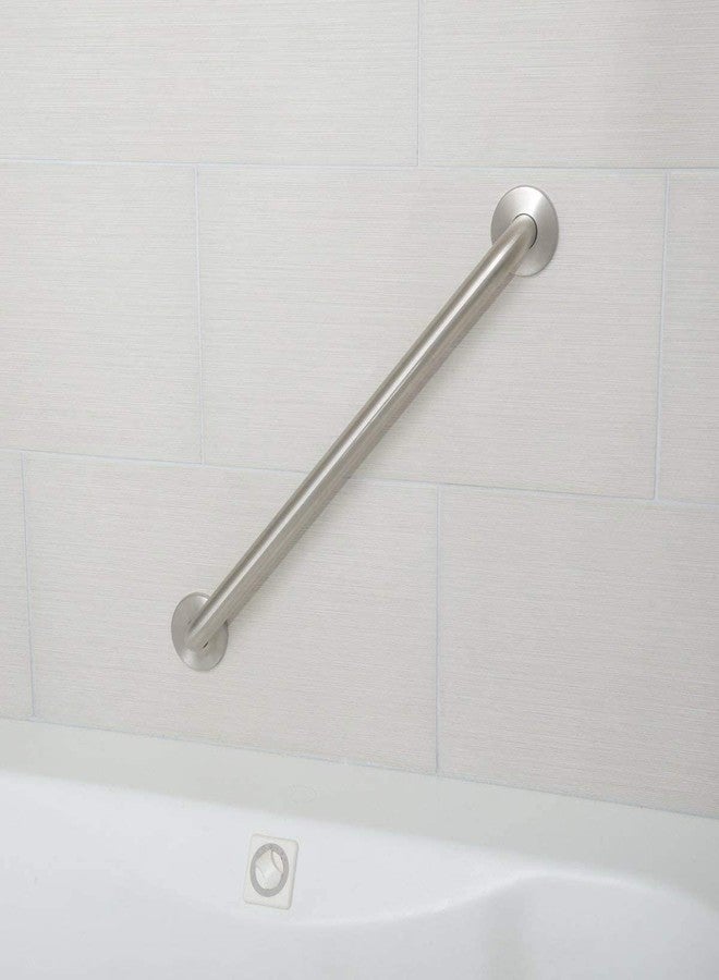 MEDBUDDY Heavy Duty Stainless Steel Grab Bar Steel Handle for Toilet and bathrooms - Size 12 Inch - Image 4