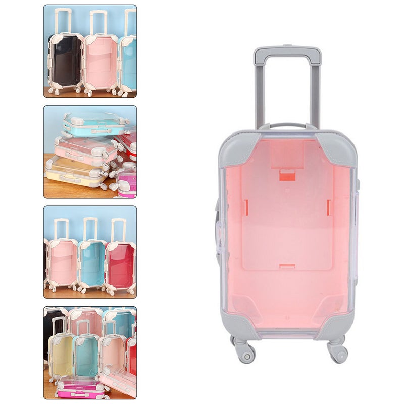 2pcs Simulation Traveling Case Toy Suitcase Toy Kids Role Play Toy Pretend Play Toy - Image 3