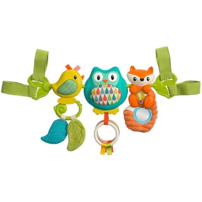 SPIN & SING TRAVEL BAR ACTIVITY TOY |STROLLER HIGH CHAIR TOYS|BABY SOFT PLUSH TOYS| - Image 3