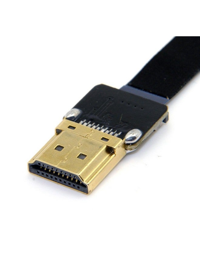 JSER Cyfpv 90 Degree Up Angled Fpv Micro Hdmi Male To Hdmi Male Flat Cable 50Cm Compatible For Fpv Hdtv Multicopter Aerial Photography Support 1080P 60Hz - Image 5