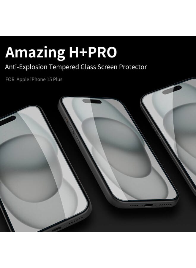 Nillkin Amazing H+ Pro tempered glass screen protector for Apple iPhone 15 Plus (iPhone 15+) 6.7 (2023) - Transparent - Image 4