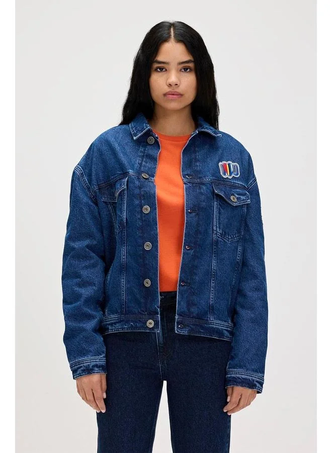 Bad Bear Adelina Dark Blue Women's Denim Jacket.