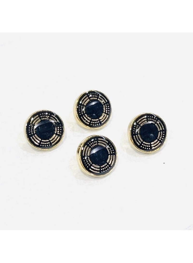 Abrar 8 Set Metal Snap Buttons For Men Saudi Thobe Size 12mm - Image 1