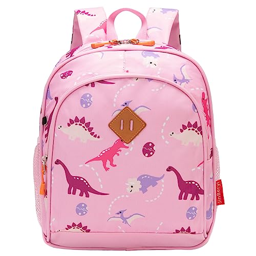 JinBeryl Toddler Backpack for Boys or Girls Little Kids Backpack for Preschool or Kindergarten Dinosaur Pink Mini - Image 1