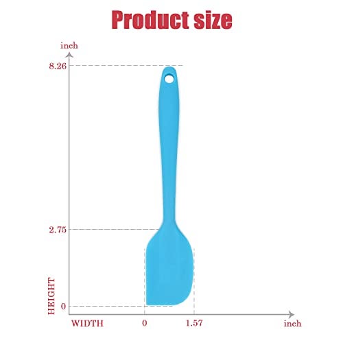 Hokisei Silicone Spatula Heat Resistant Small Rubber Spatulas Cooking Utensil Set Non-Stick Flexible Rubber Essential Cooking Gadget For Cake/Cream/Pastry/Butter/Batter Mixing/Cooking-(5 Pieces) - Image 5