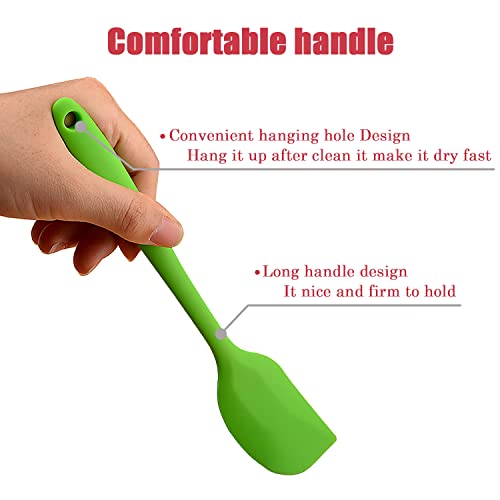 Hokisei Silicone Spatula Heat Resistant Small Rubber Spatulas Cooking Utensil Set Non-Stick Flexible Rubber Essential Cooking Gadget For Cake/Cream/Pastry/Butter/Batter Mixing/Cooking-(5 Pieces) - Image 4