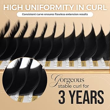 LASHVIEW Eyelash ExtensionsIndividual LashesPremium SingleClassic Lases015 D Curl Thickness 12mm3D Natural Semi Permanent EyelashesSoft Applicationfriendly Lashes - Image 3