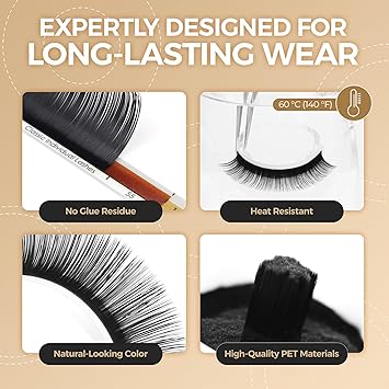LASHVIEW Eyelash ExtensionsIndividual LashesPremium SingleClassic Lases015 D Curl Thickness 12mm3D Natural Semi Permanent EyelashesSoft Applicationfriendly Lashes - Image 4