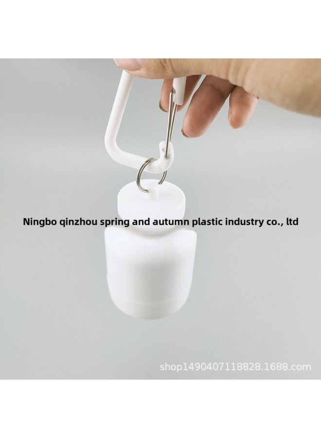 Portable 30g 45g 65g Protein Powder Leaky Funnel Mountain Climbing Bucket Large Small Powder Holder Barrel Shaped Protein-Color:White Without Label-Capacity:150ml (250 In A Box)  - Image 1