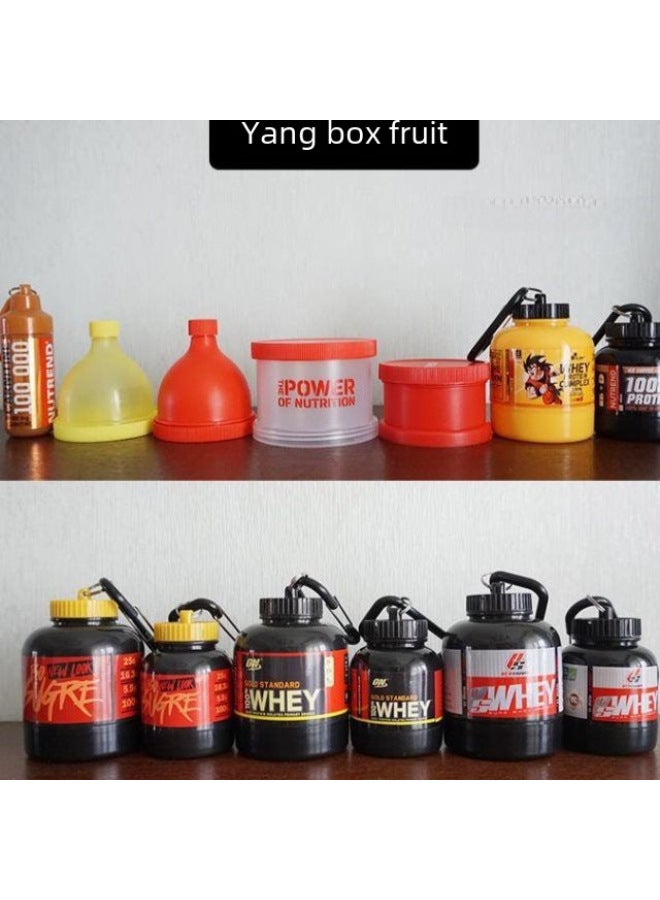 Portable 30g 45g 65g Protein Powder Leaky Funnel Mountain Climbing Bucket Large Small Powder Holder Barrel Shaped Protein-Color:White Without Label-Capacity:150ml (250 In A Box)  - Image 5