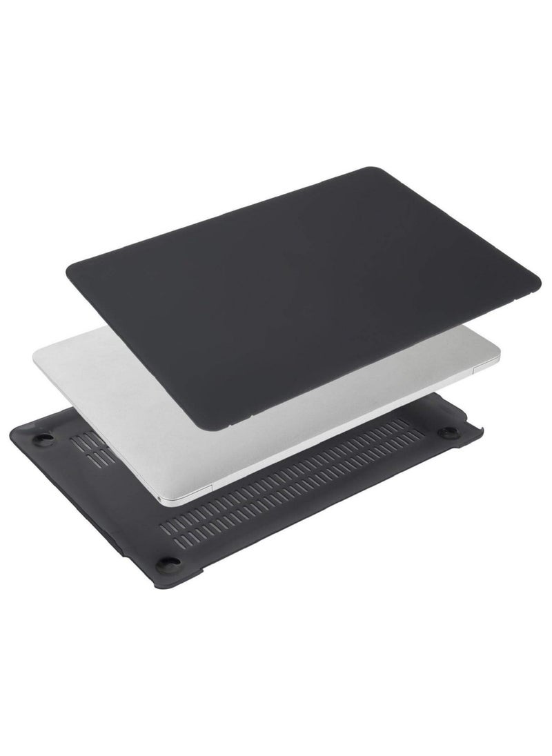 Mufaens - Hard Shell Case Cover Compatible with Older Version MacBook Air (13 & 13.3-inch, 2010-2017 Release) Model: A1369/A1466, (MC503xx/A, MC504xx/A, MC965xx/A, MC966xx/A, MD231xx/A, MD232xx/A, MD760xx/A, MD761xx/A, MD760xx/B, MD761xx/B, MJVE2xx/A, MJVG2xx/A, MMGF2xx/A, MMGG2xx/A, MQD32xx/A, MQD42xx/A, MQD52xx/A) Black - Image 1