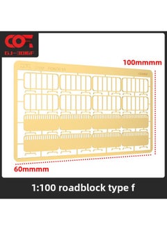 MG Gundam Scene Model Sand Table Scene Platform Building Landscape 1:100 Modern Highway Road Railing Barricade-Color:CJ3016F