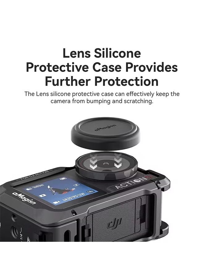 aMagisn Aluminum Cage Quick Release Frame Metal Housing for DJI Osmo Action 5pro 5 pro 4 3 Protect Case Accessory - Image 5